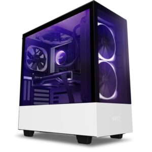 NZXT H510 Elite Mid Tower Gaming Chassis – Matte White