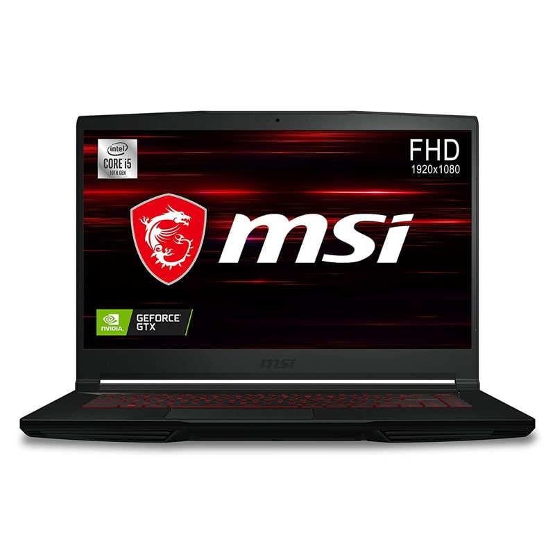 MSI GF63 Thin 10SC i5 10500H 8GB 256GB NVMe GTX 1650 4G 15.6" FHD Win10 Home Gaming Laptop