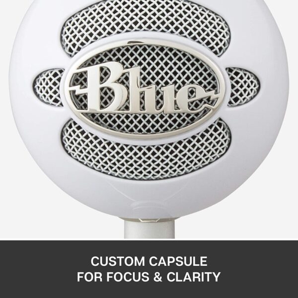 Blue Snowball iCE USB Condenser Microphone – White